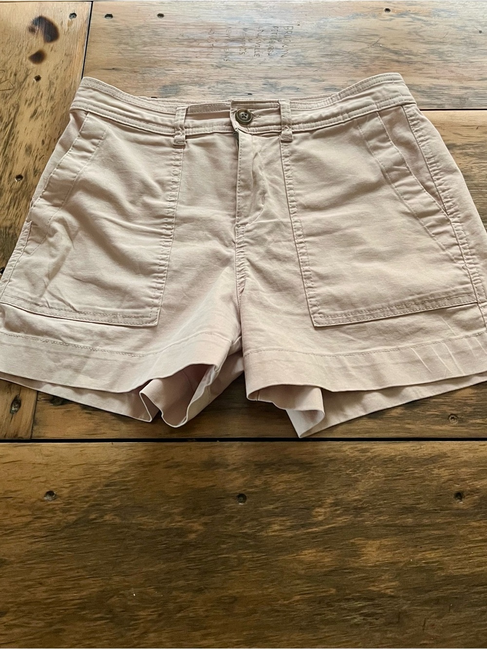 a new day khaki Patch-Pocket  Shorts